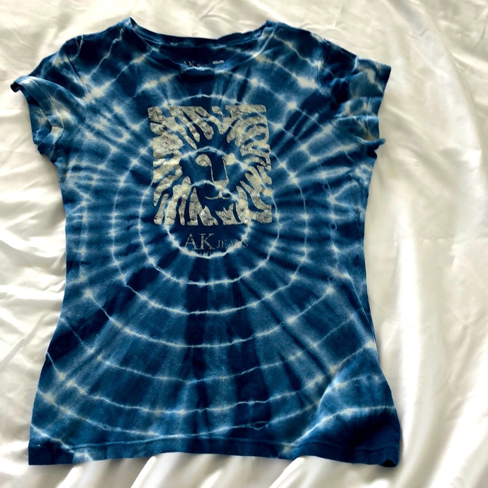 Anne Klein Blue tie dye tee shirt